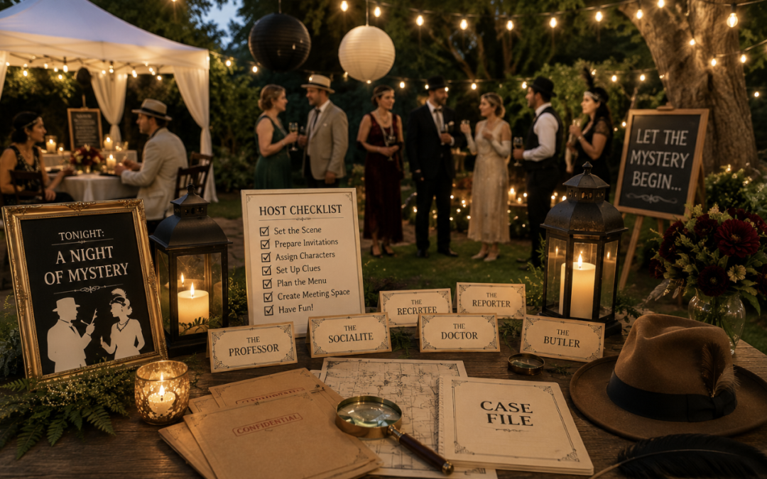 How to Host a Murder Mystery Party Outside