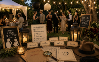 How to Host a Murder Mystery Party Outside
