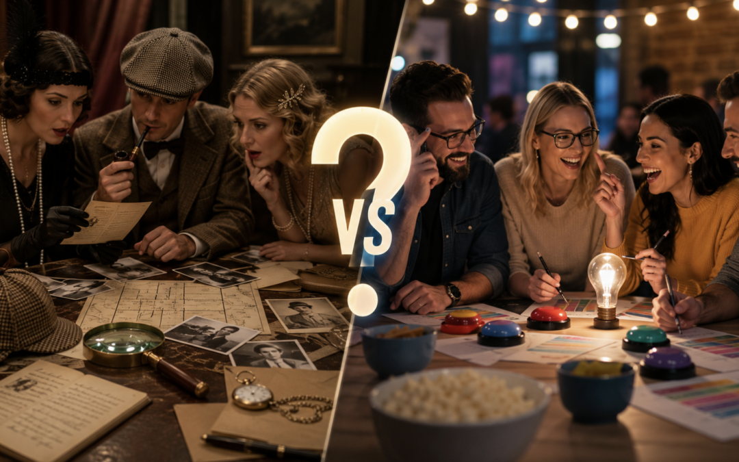 Trivia Night vs. Murder Mystery Games: Which One Actually Wins Your Group Over